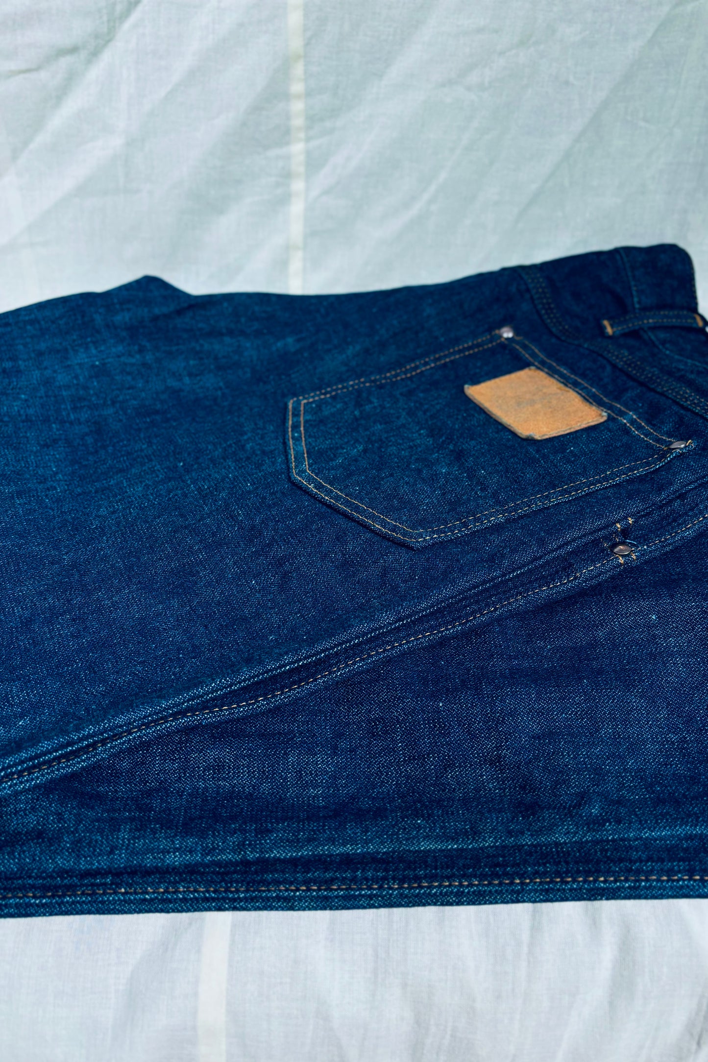 KENNETH FIELD - WESTERN 5P BROKEN DENIM - INDIGO