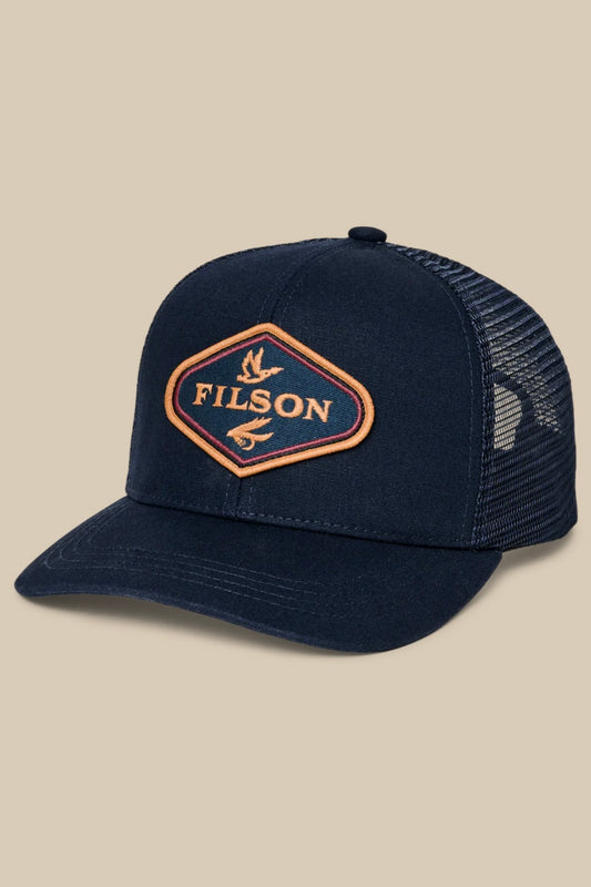 FILSON - LOGGER MESH CAP - NAVY / FOWL FLY