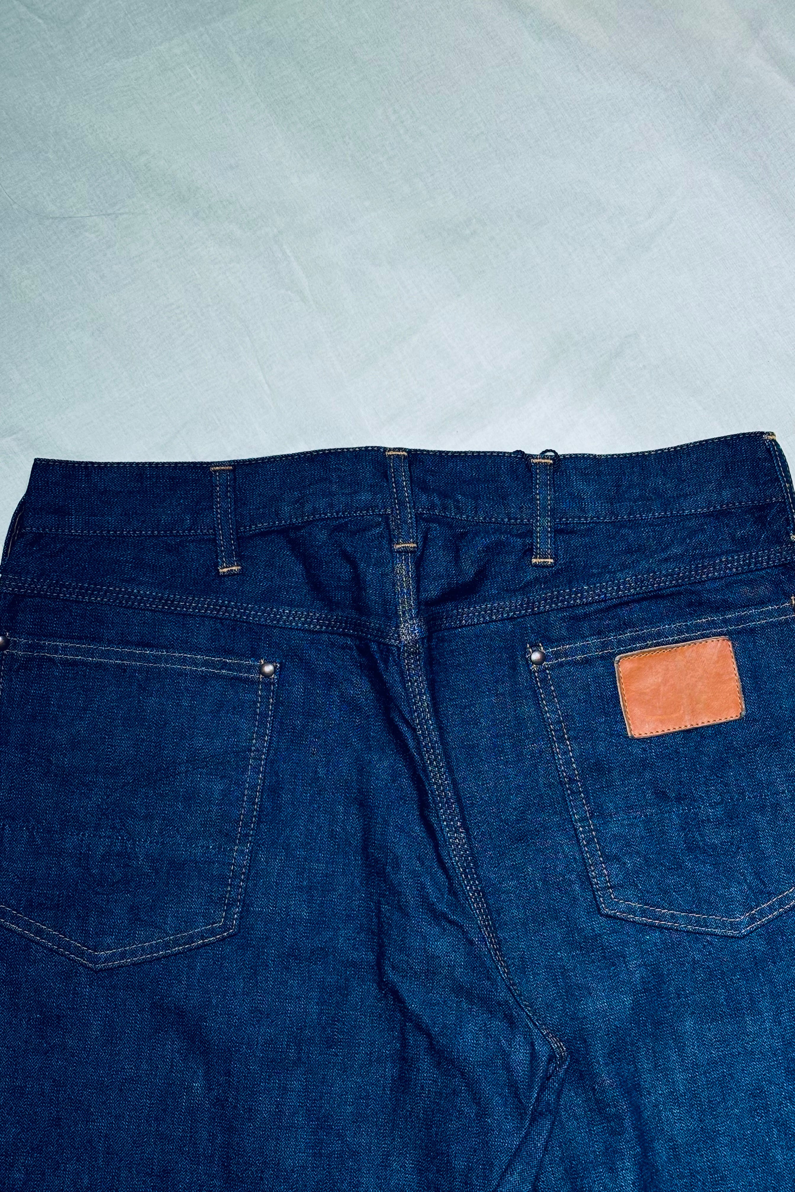 KENNETH FIELD - WESTERN 5P BROKEN DENIM - INDIGO