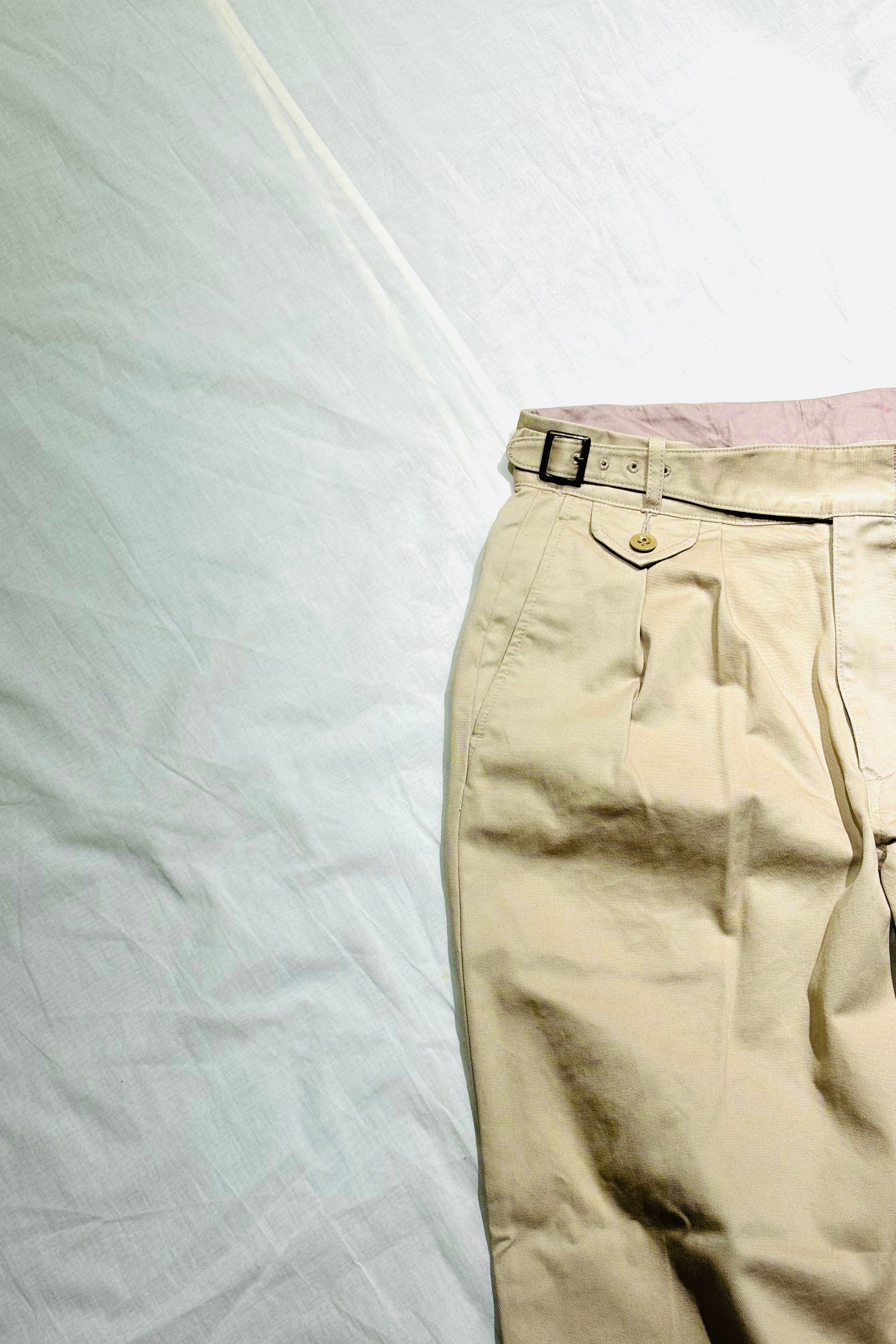 KENNETH FIELD - GURKA Ⅲ TROUSER WEST POINT - KHAKI