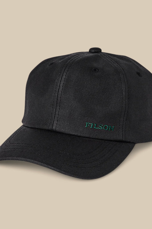 FILSON - OIL TIN LOW PROFILE LOGGER CAP - BLACK