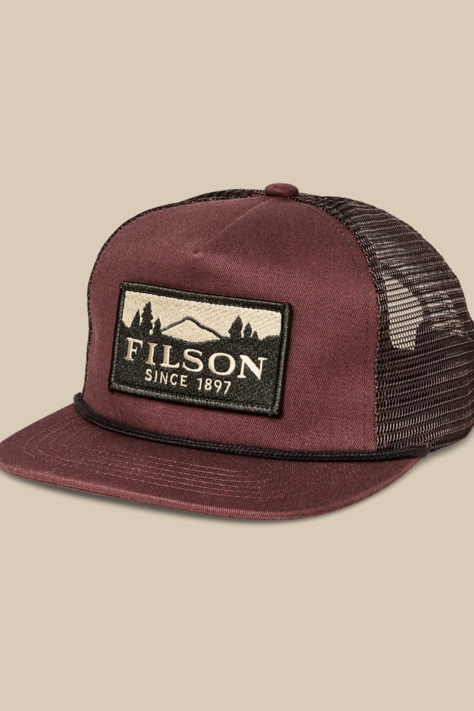FILSON - TRUCKER MESH CAP - RED WOOD / SCENIC