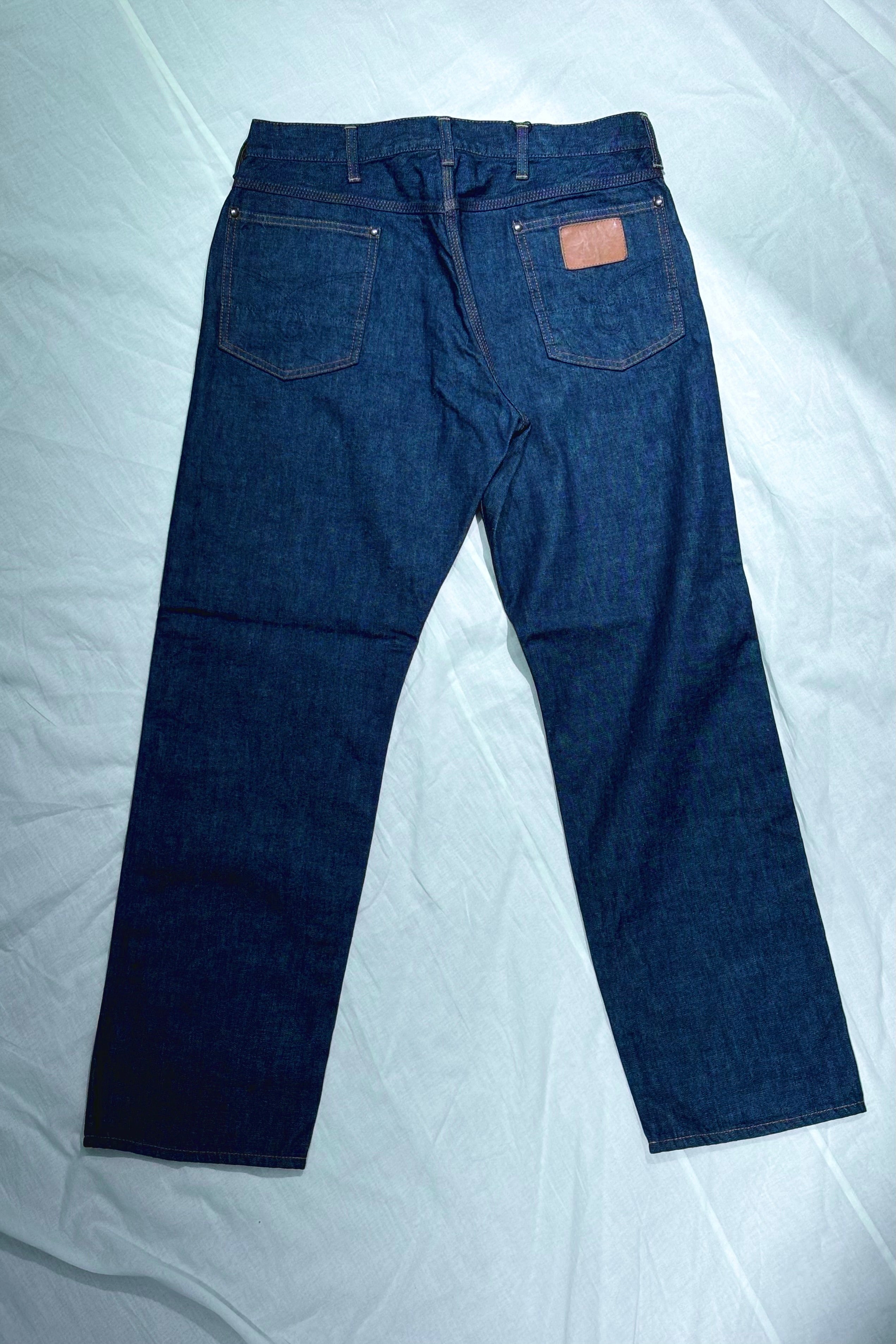 KENNETH FIELD - WESTERN 5P BROKEN DENIM - INDIGO