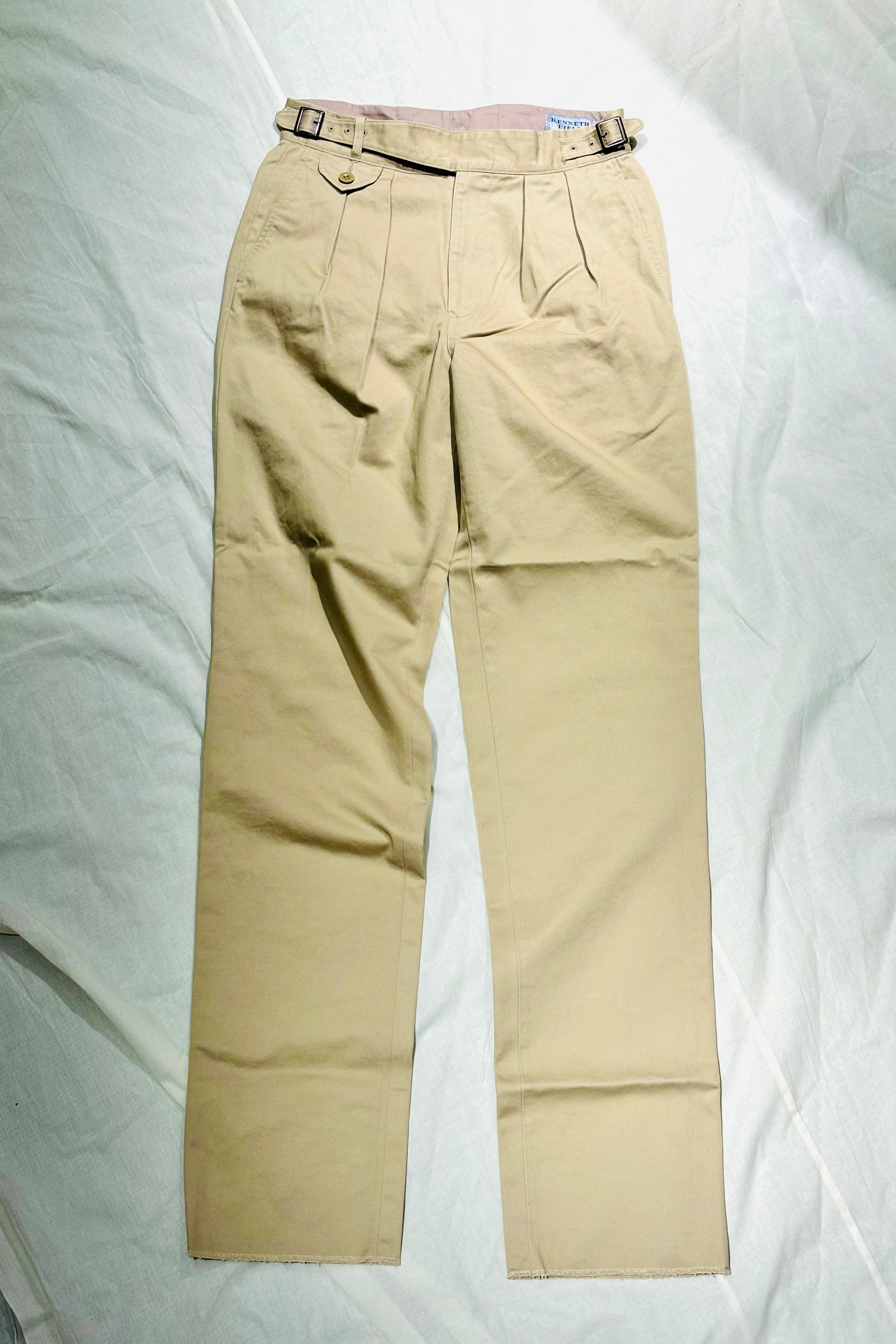 KENNETH FIELD - GURKA Ⅲ TROUSER WEST POINT - KHAKI