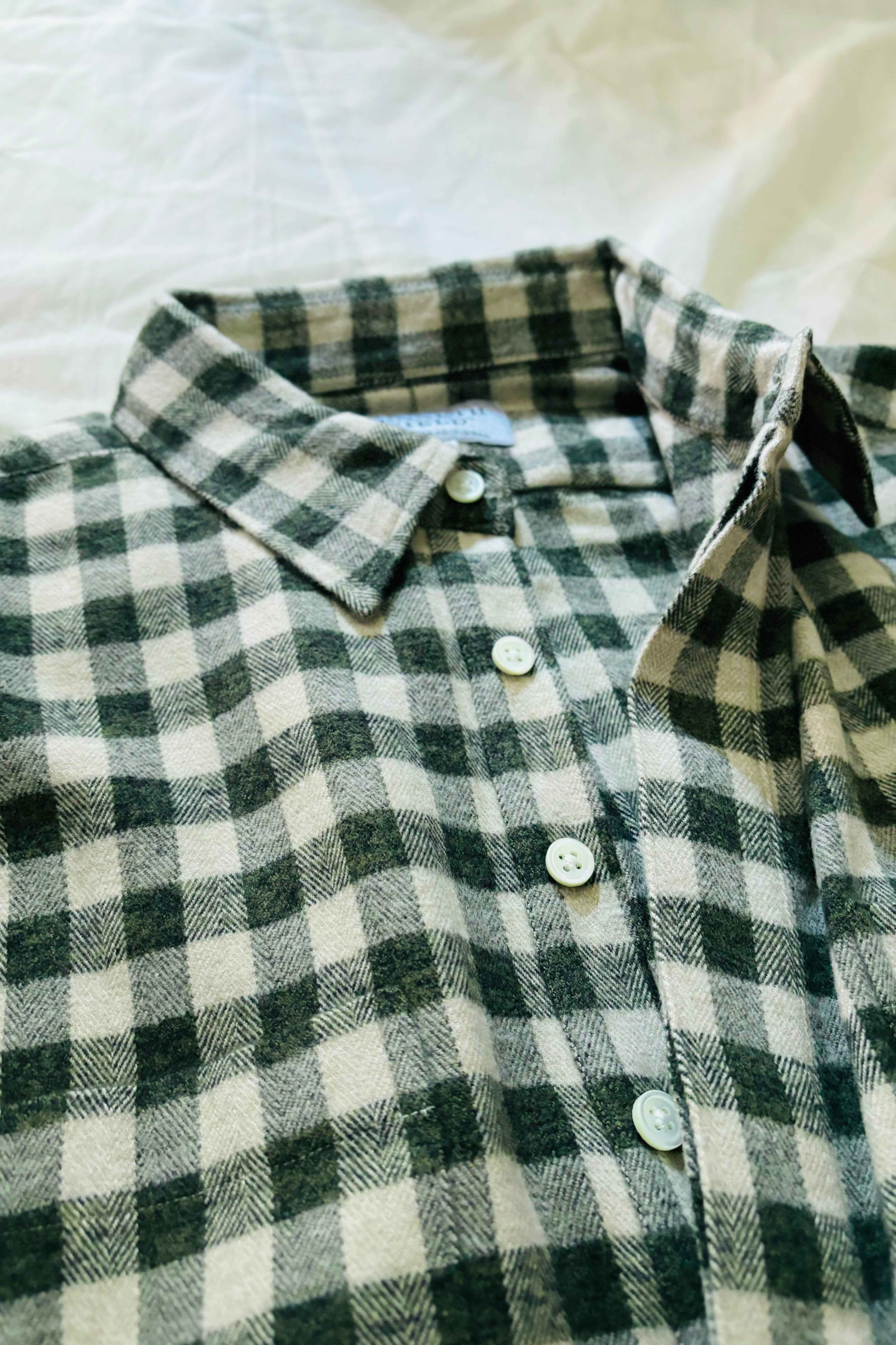 KENNETH FIELD - ROOMY SHIRT Ⅱ NEL CHECK - GRAY