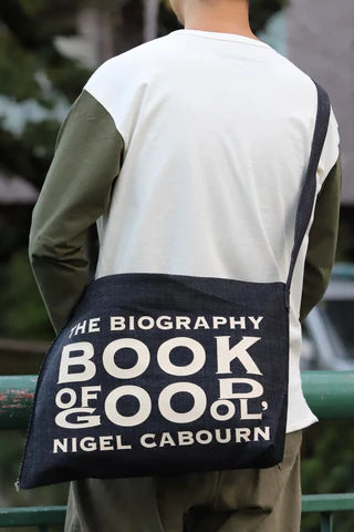 Nigel Cabourn - BIOGRAPHY BOOK BAG - NAVY / GREEN