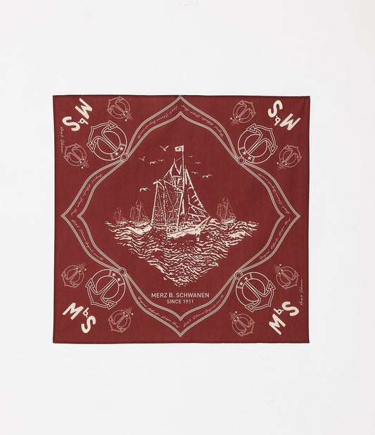 Merz b.Schwanen - BANDANA01 COTTON BANDANA - CHESTNUT