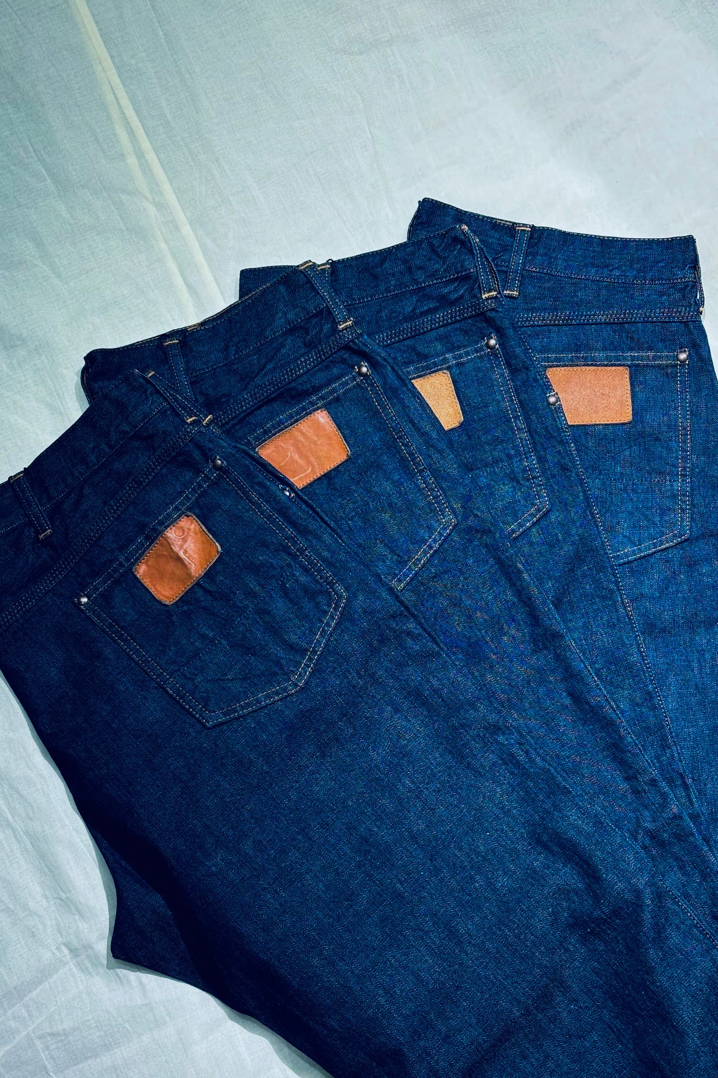 KENNETH FIELD - WESTERN 5P BROKEN DENIM - INDIGO