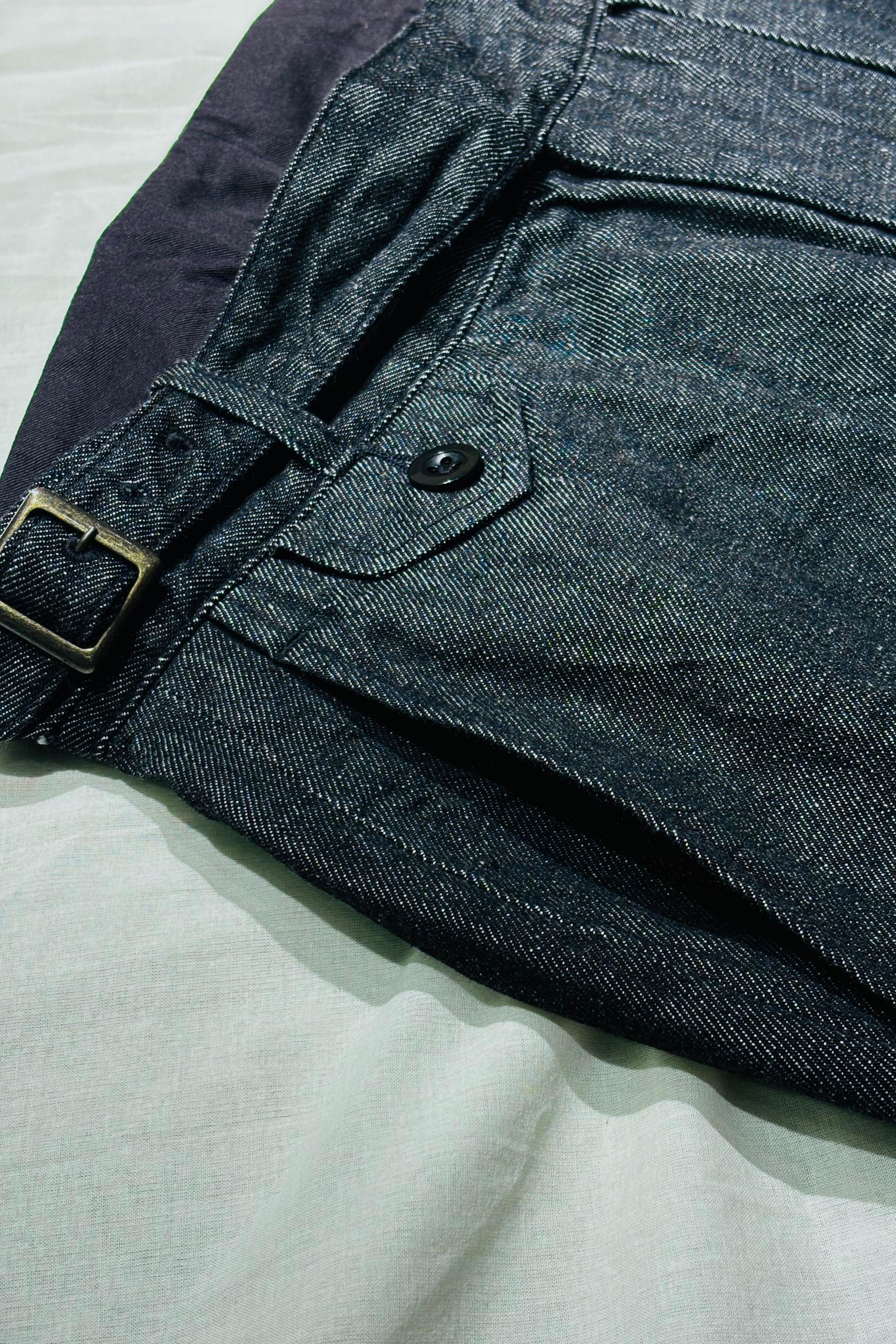 ケネスフィールド/KENNETH FIELD - グルカ Ⅲ トラウザー/GURKA Ⅲ TROUSER 10oz DENIM - BLACK –  ONE FOUR ONE SEVEN by OUTER LIMITS