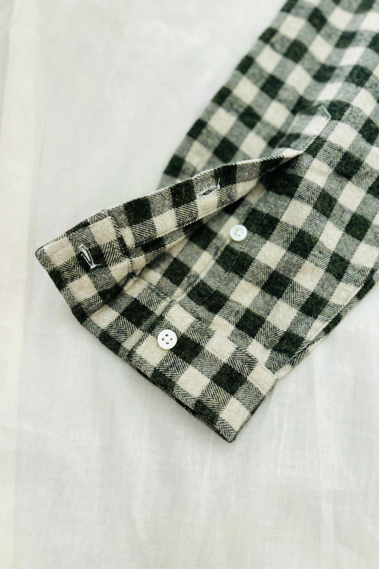 KENNETH FIELD - ROOMY SHIRT Ⅱ NEL CHECK - GRAY