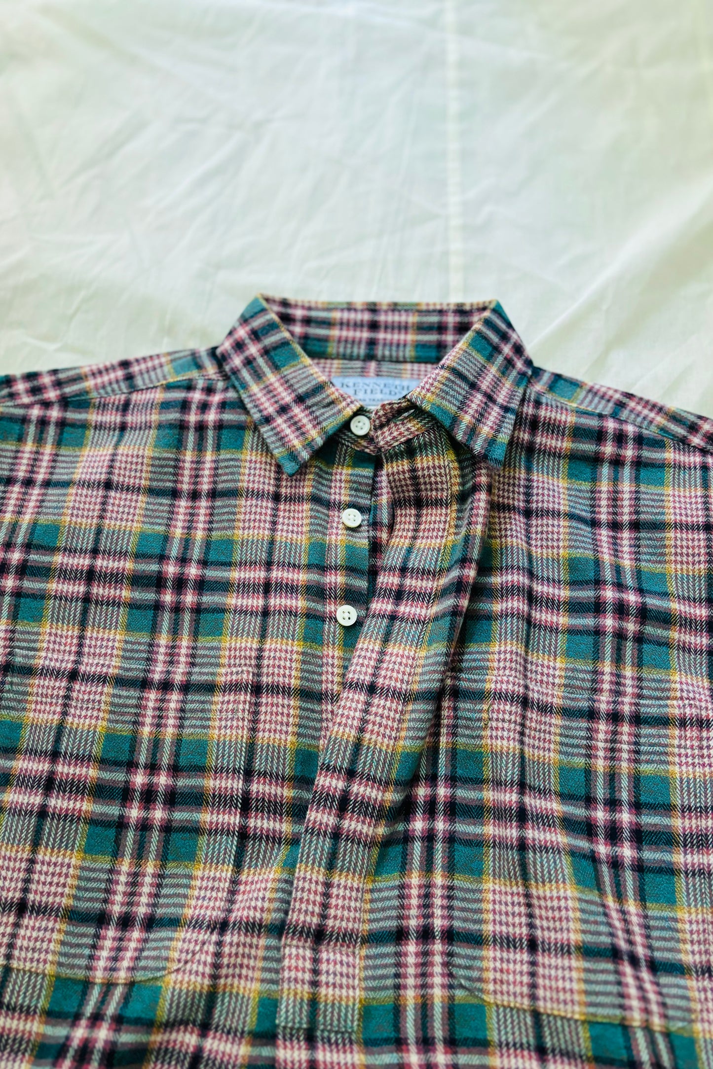 KENNETH FIELD - ROOMY SHIRT Ⅱ NEL CHECK - PINK