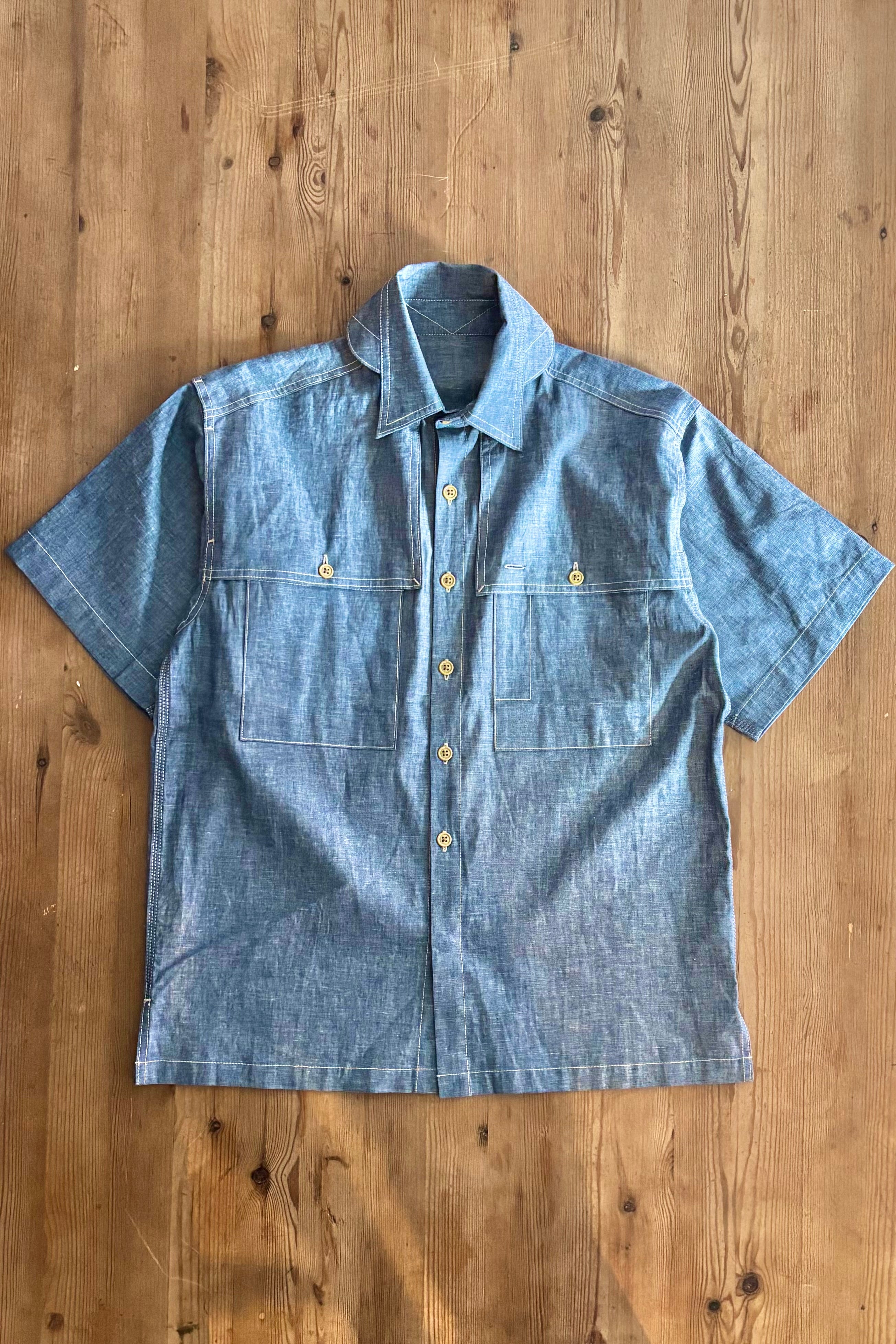 KENNETH FIELD - GUIDE SHIRTS SS - CHAMBRAY