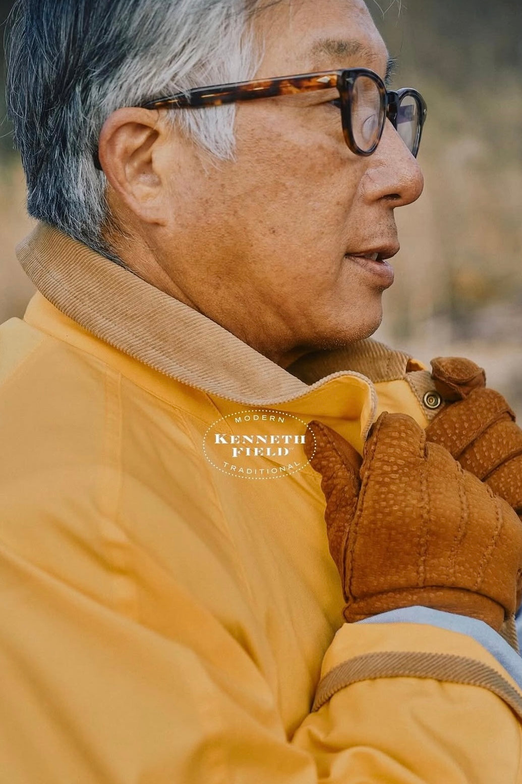 KENNETH FIELD - JUDAH COAT T/C - YELLOW