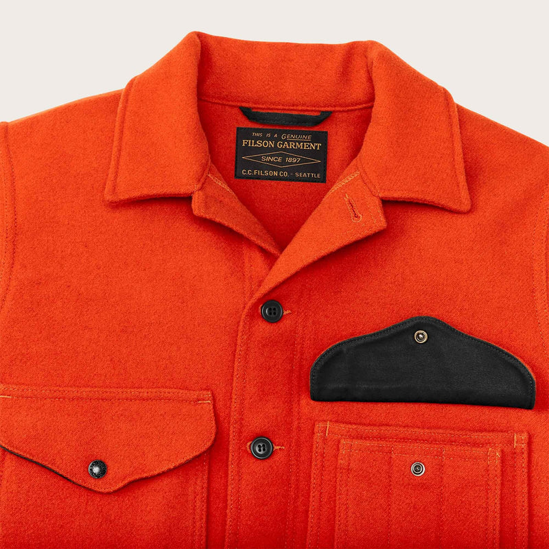 FILSON - MACKINAW WOOL CRUISER JACKET - FLAME