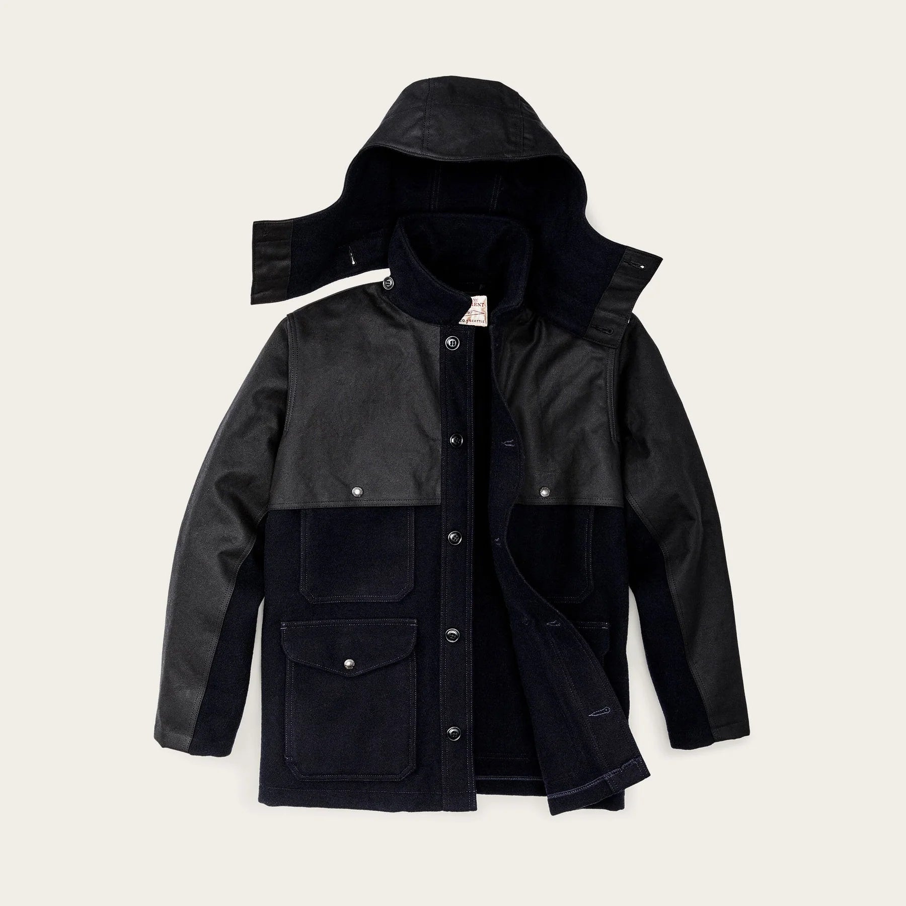 FILSON - MACKINAW DOUBLE COAT - DARK NAVY