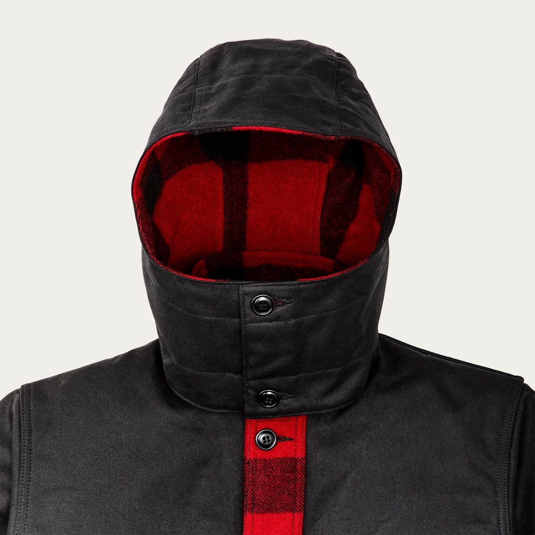 FILSON - MACKINAW DOUBLE COAT - RED BLACK