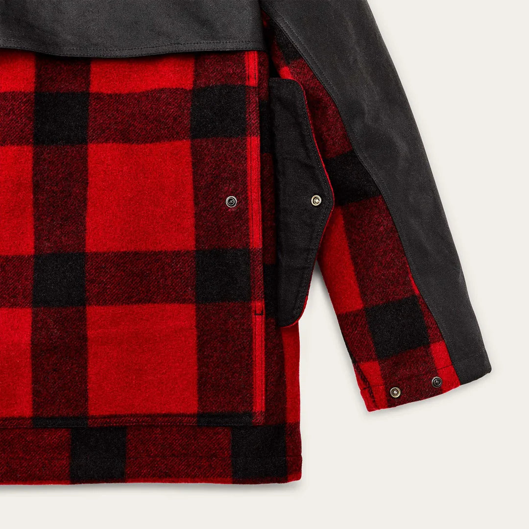 FILSON - MACKINAW DOUBLE COAT - RED BLACK