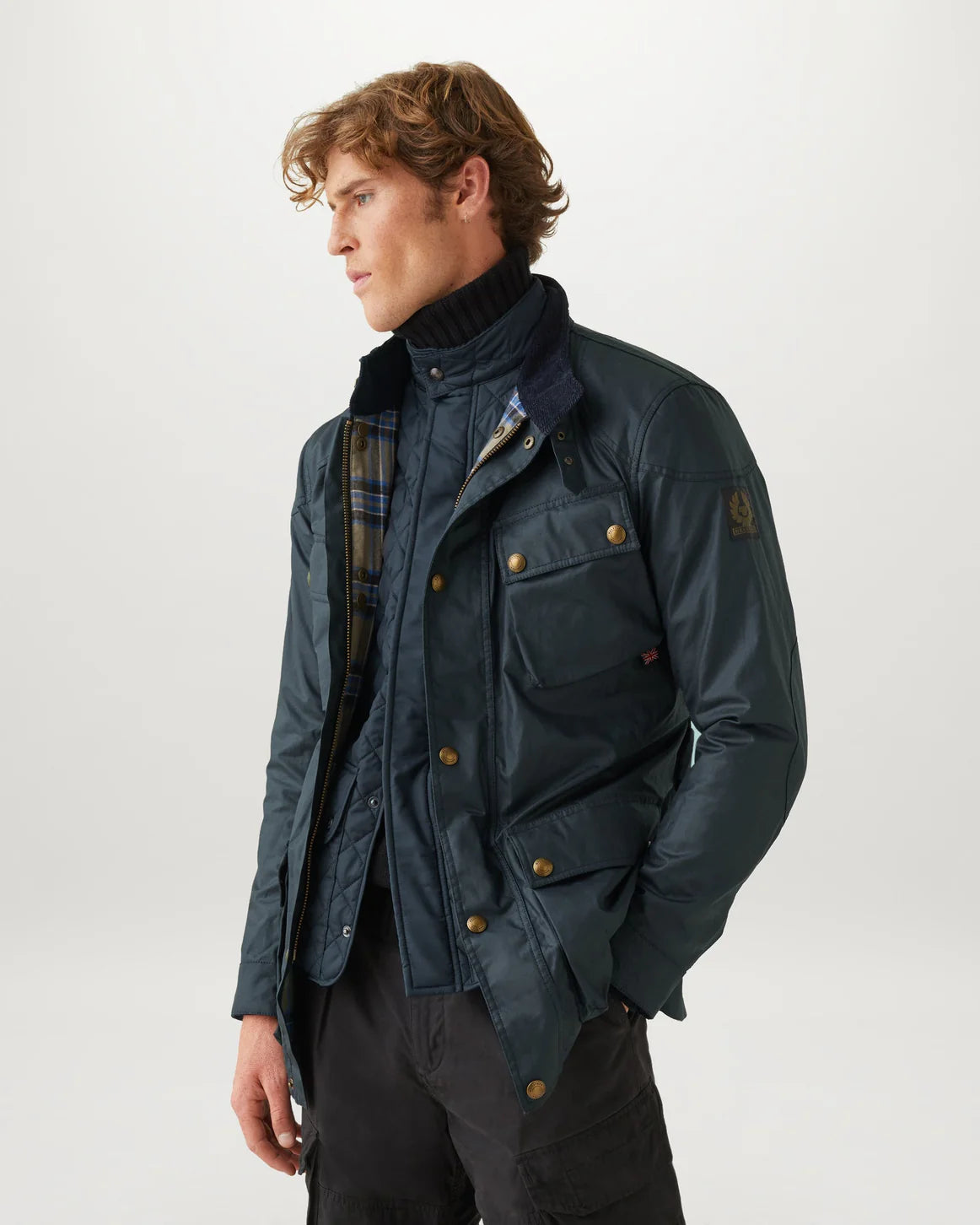 BELSTAFF - ICON GILET QUILTED RECYCLED NYLON - DARK INK