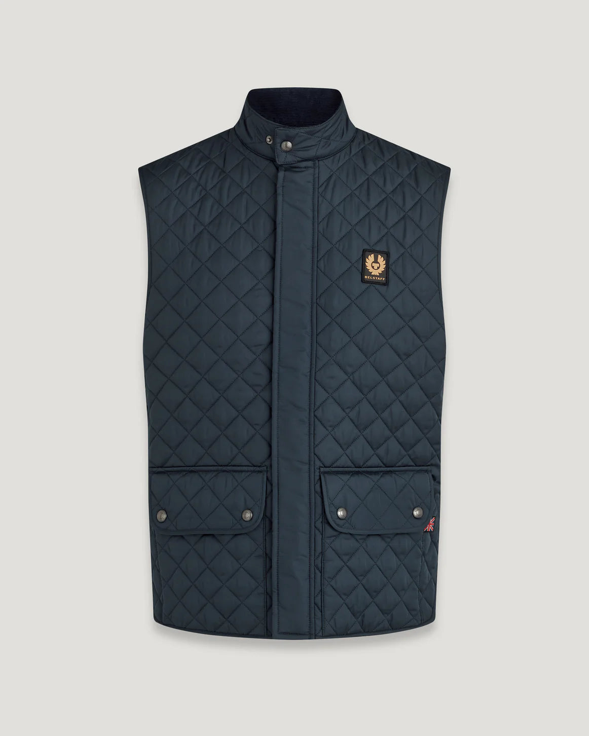 BELSTAFF - ICON GILET QUILTED RECYCLED NYLON - DARK INK