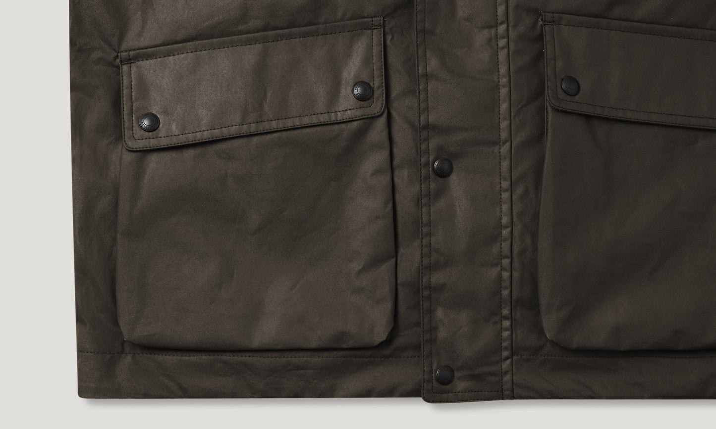 BELSTAFF - INCLINE JACKET WAXED COTTON - DARK EARTH