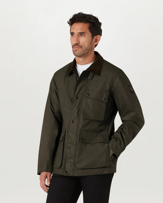 BELSTAFF - INCLINE JACKET WAXED COTTON - DARK EARTH