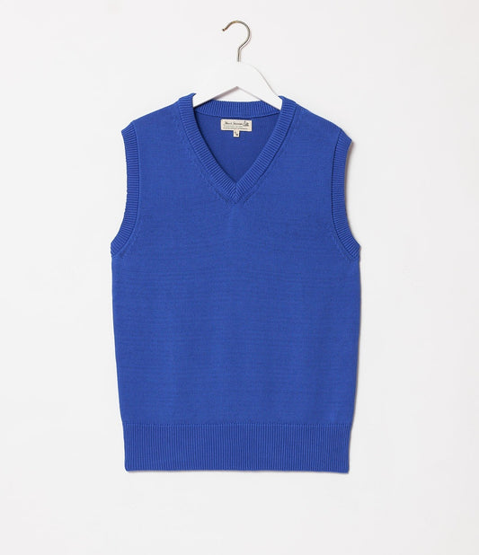 Merz b.Schwanen - KVE02 KNIT VEST ORGANIC COTTON - RELAXED FIT