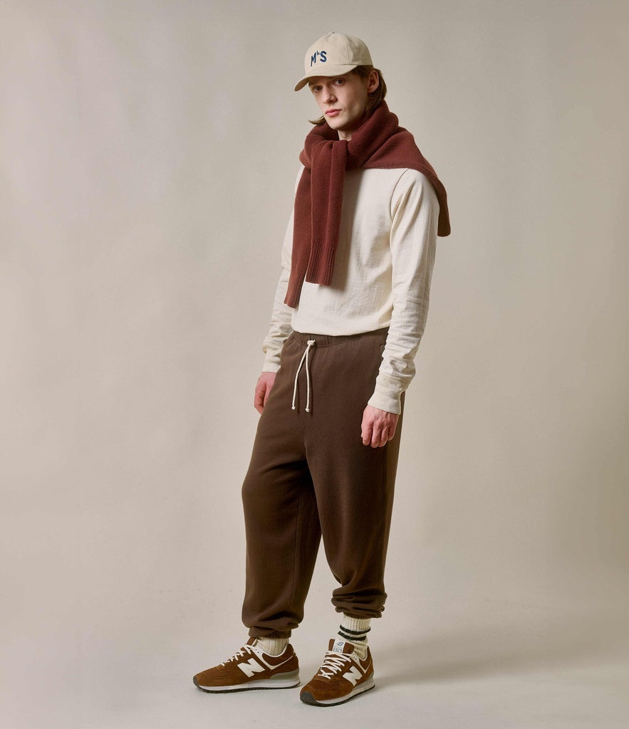 Merz b.Schwanen - SP06 SWEATPANTS 9.4oz - CHOCOLATE