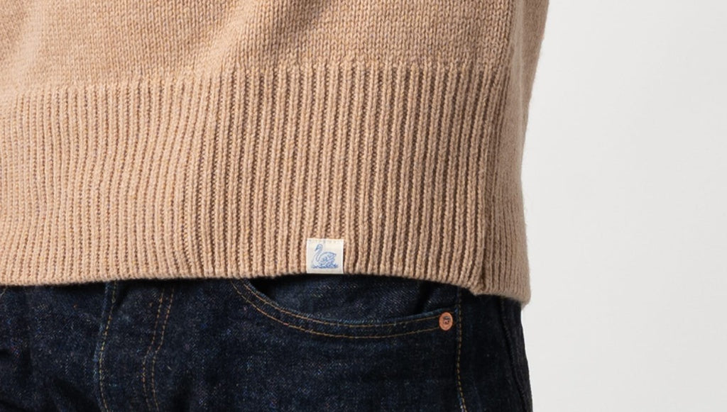 Merz b.Schwanen - LOCC01 CREW PULLOVER TOFFEE - MERINO CASHMERE BLEND