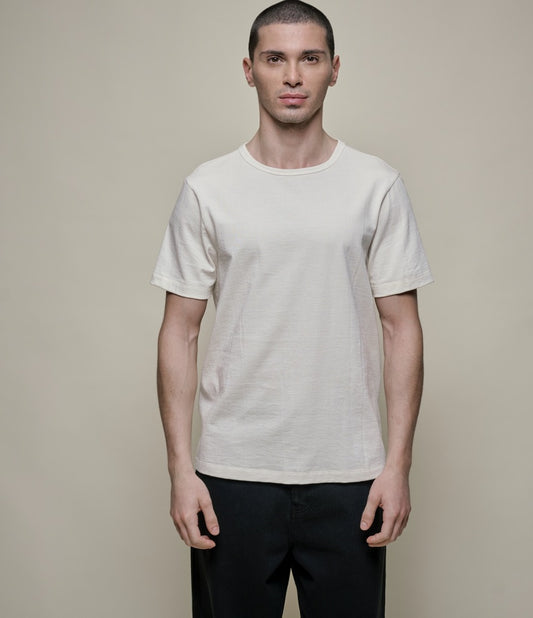 Merz b.Schwanen - 215 LOOPWHEELED TEE - NATURE