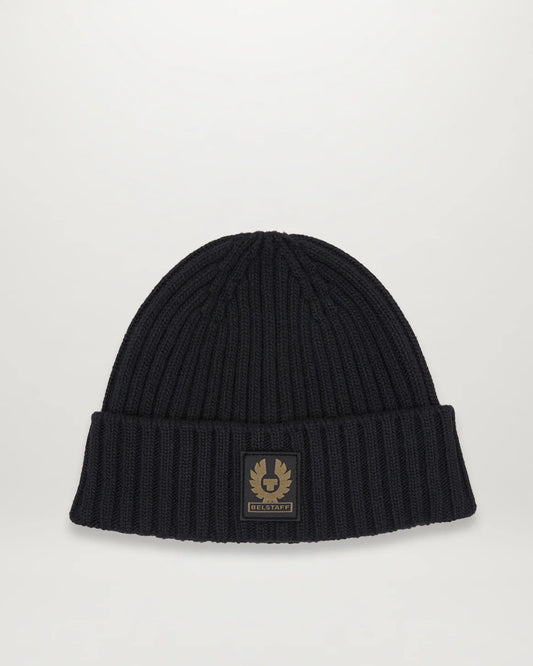 BELSTAFF - WATCH BEANIE HAT - BLACK