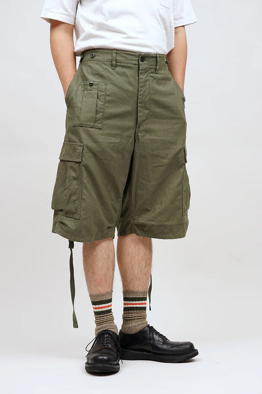 Nigel Cabourn - ARMY CARGO SHORT PANT - DARK GREEN