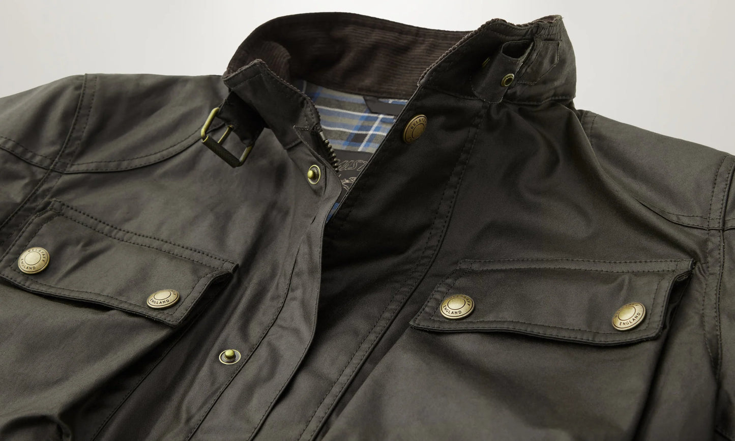 BELSTAFF - RACEMASTER JACKET WAXED COTTON - FADED OLIVE