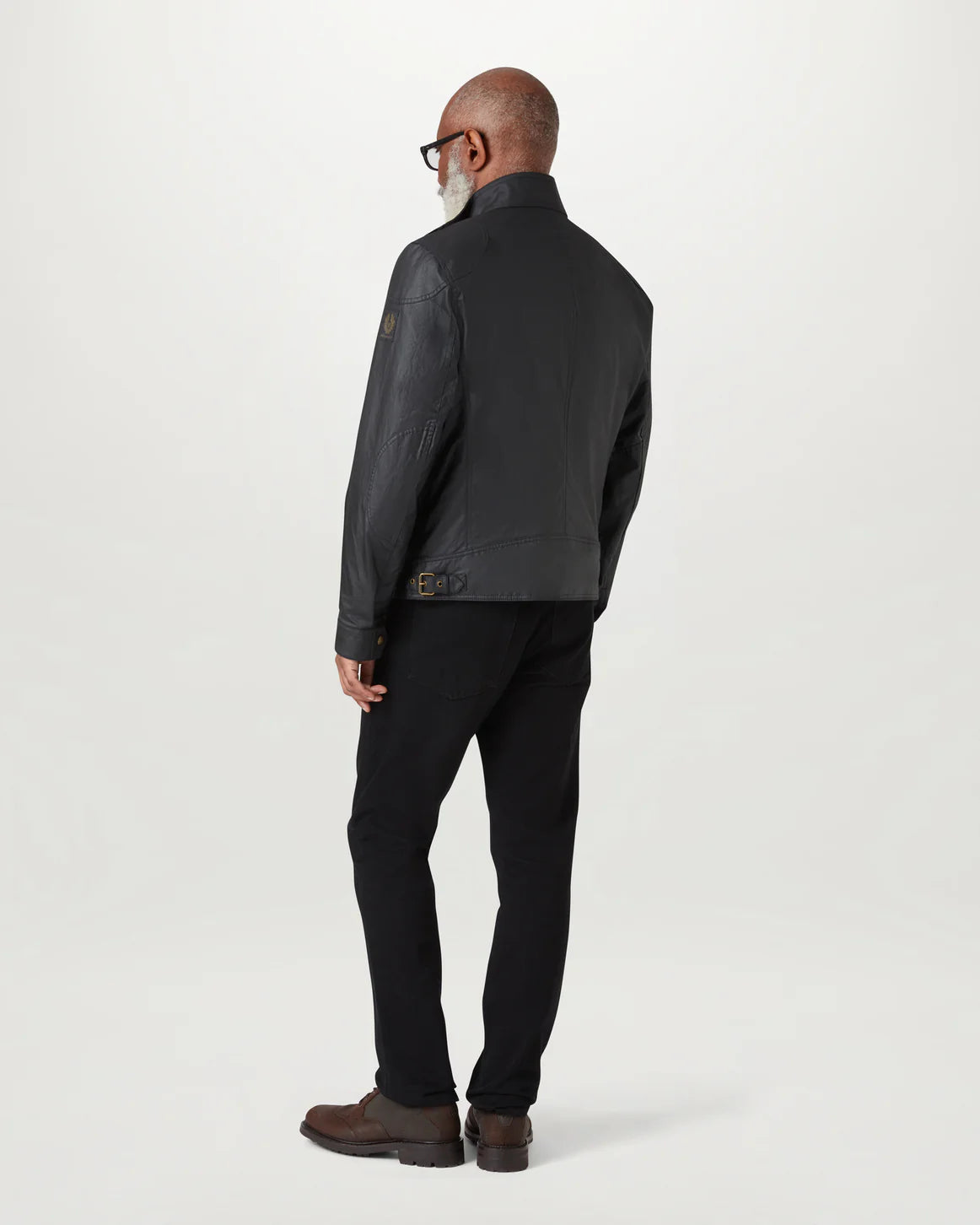 BELSTAFF - RACEMASTER JACKET WAXED COTTON - BLACK