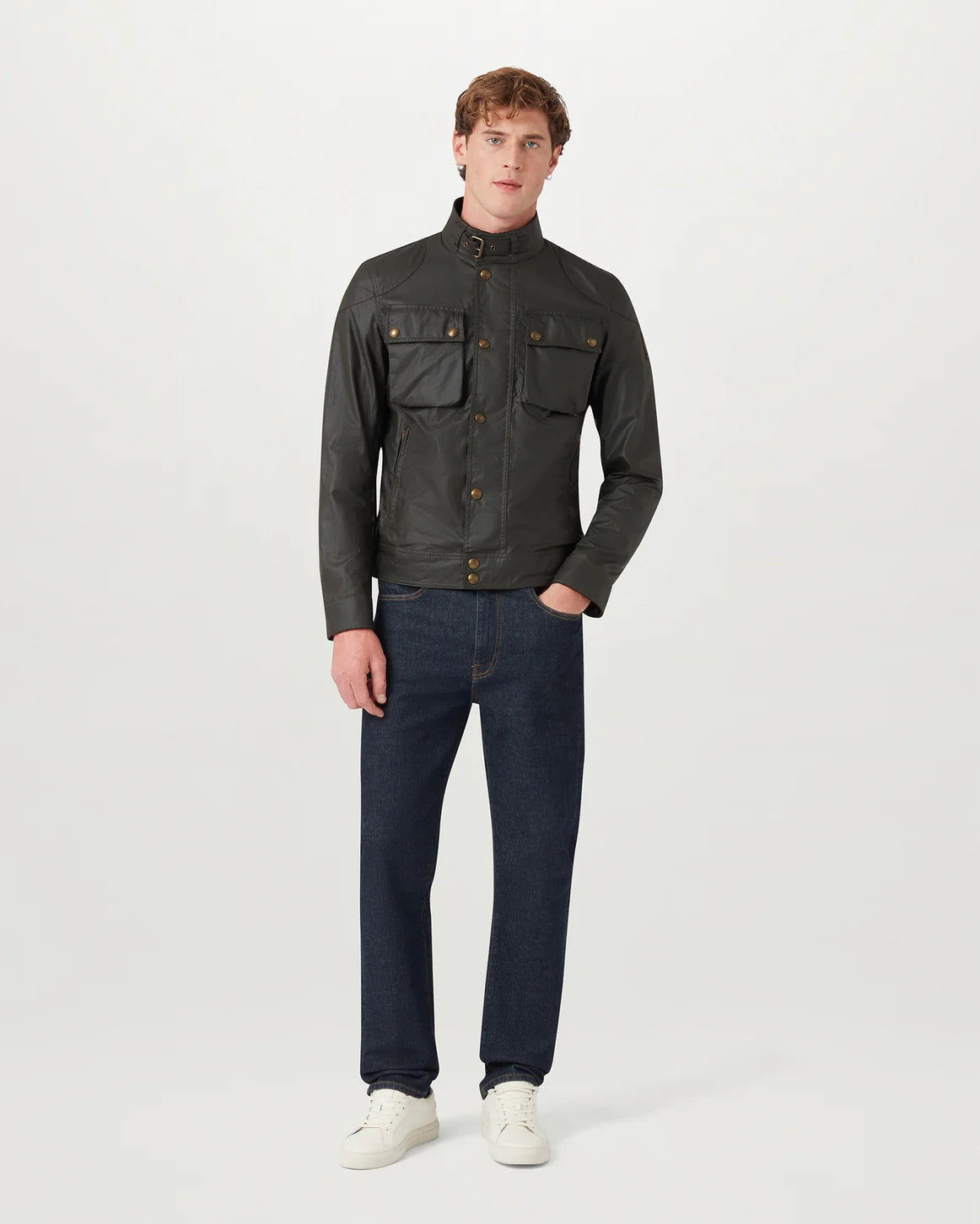 BELSTAFF - RACEMASTER JACKET WAXED COTTON - FADED OLIVE