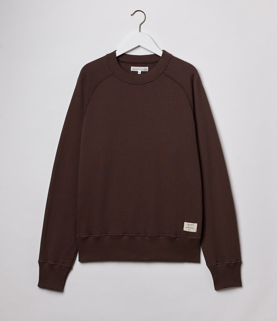 Merz b.Schwanen - RGSW01 SWEATSHIRT 9.4oz - CHOCOLATE