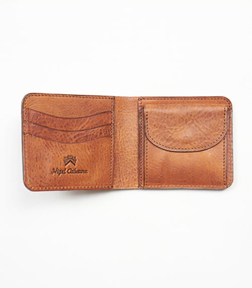 Nigel Cabourn - LEATHER WALLET - PEAT LABEL