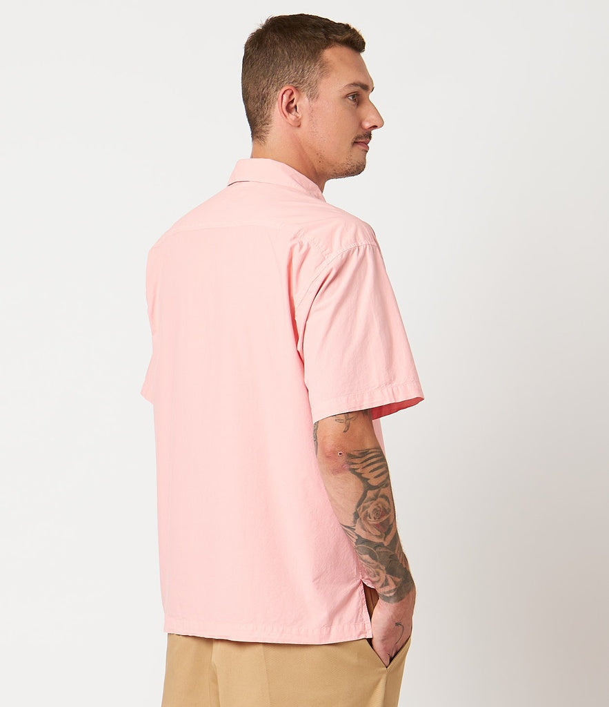 Merz b.Schwanen - SHIRT03 UNISEX BOWLING SHIRT RELAXED FIT - PEACH