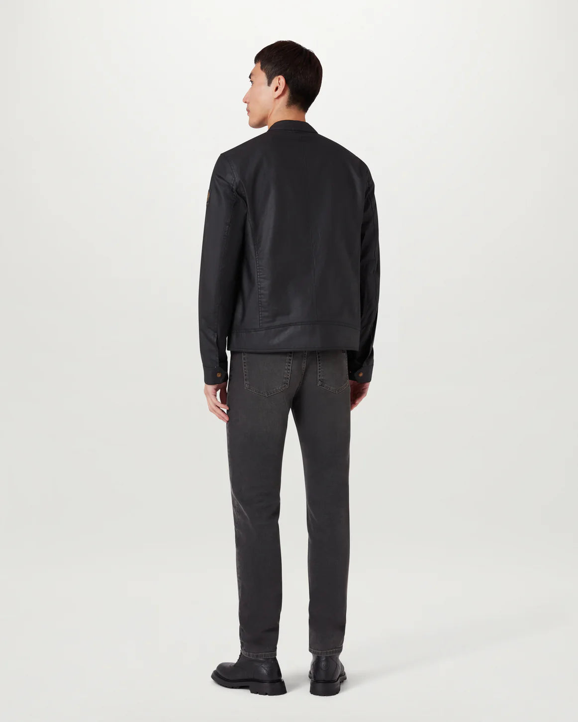 BELSTAFF - SIDELINE JACKET WAXED COTTON - BLACK