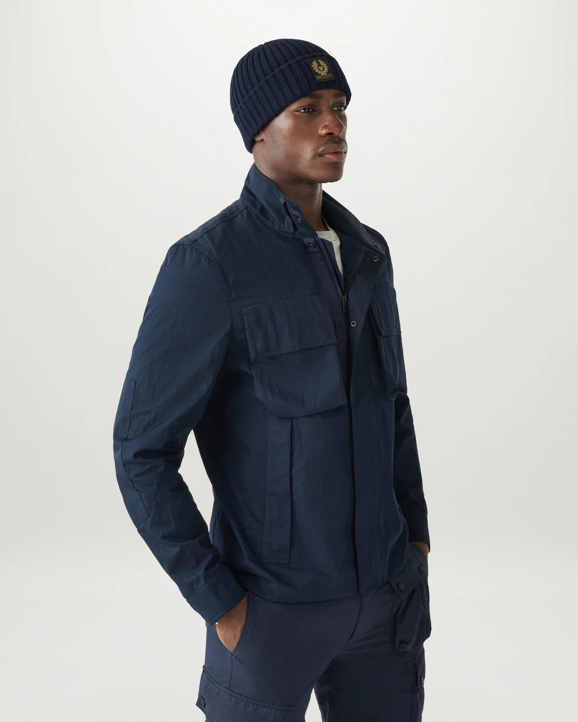 BELSTAFF - WATCH BEANIE HAT - DARK NAVY