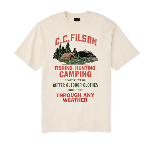 FILSON - FRONTIER GRAPHIC TEE - BIRCH / CAMPING
