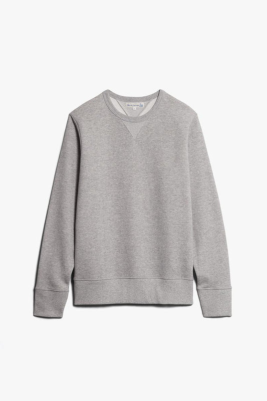 Merz b.Schwanen - 346 CREW NECK SWEAT SHIRT - GREY MEL