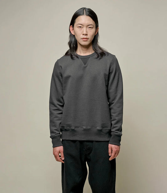 Merz b.Schwanen - 3M46 VINTAGE MACHINE FLEECE CLASSIC FIT SWEATSHIRT - CHARCOAL