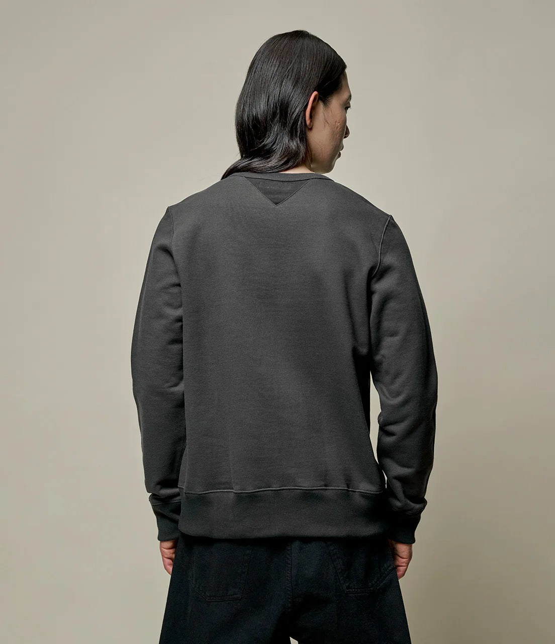 Merz b.Schwanen - 3M46 VINTAGE MACHINE FLEECE CLASSIC FIT SWEATSHIRT - CHARCOAL