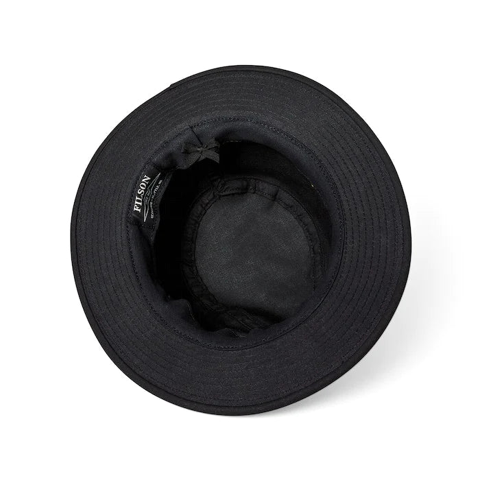 FILSON - TIN CLOTH PACKER HAT BLACK - OIL FINISH
