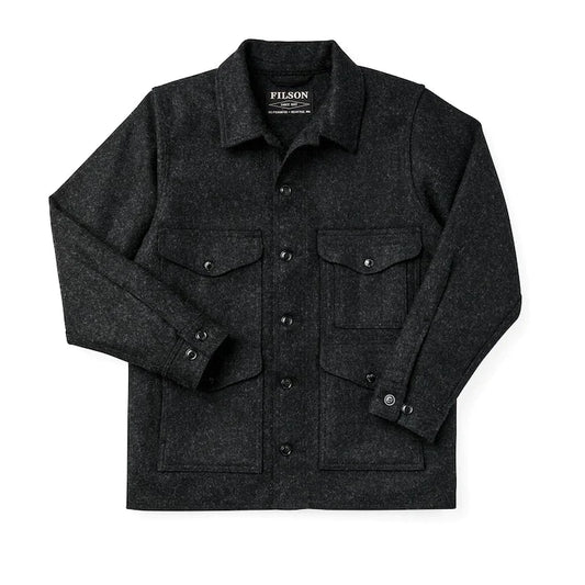 FILSON - MACKINAW WOOL CRUISER JACKET - CHARCOAL