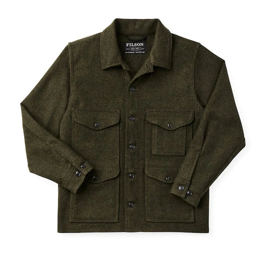 FILSON - MACKINAW WOOL CRUISER JACKET - FOREST GREEN