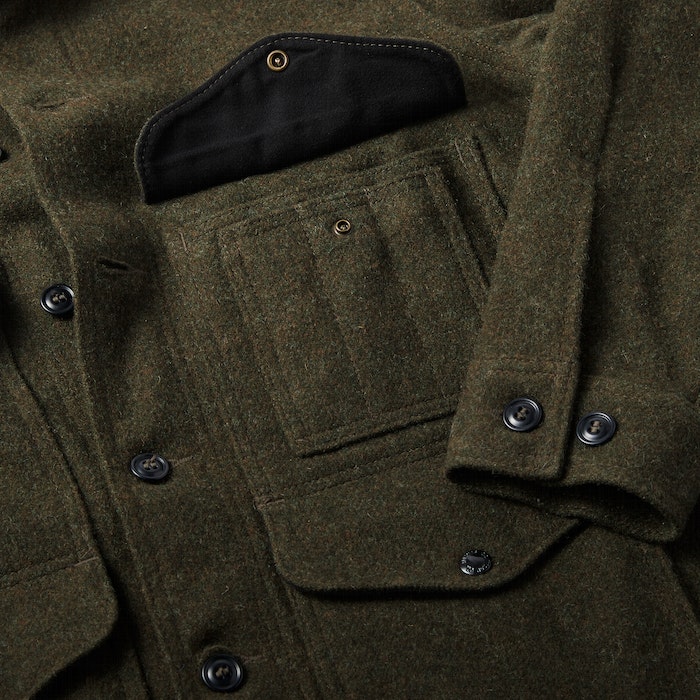 FILSON - MACKINAW WOOL CRUISER JACKET - FOREST GREEN