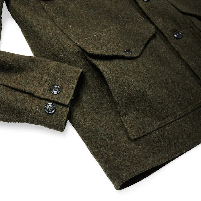 FILSON - MACKINAW WOOL CRUISER JACKET - FOREST GREEN