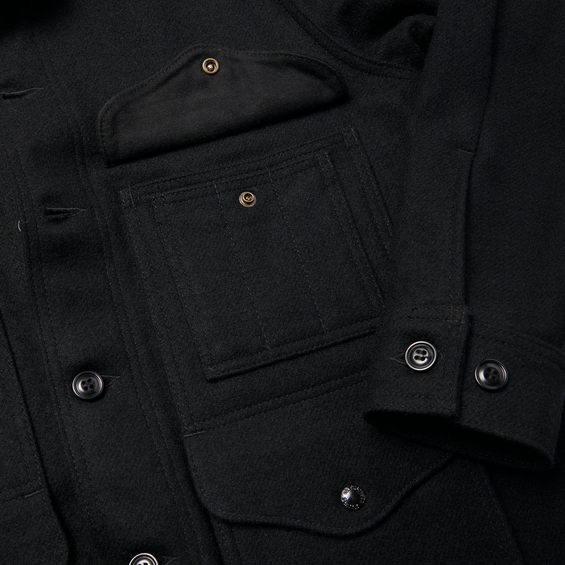 FILSON - MACKINAW WOOL CRUISER JACKET - DARK NAVY