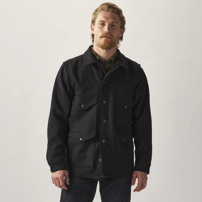 FILSON - MACKINAW WOOL CRUISER JACKET - DARK NAVY